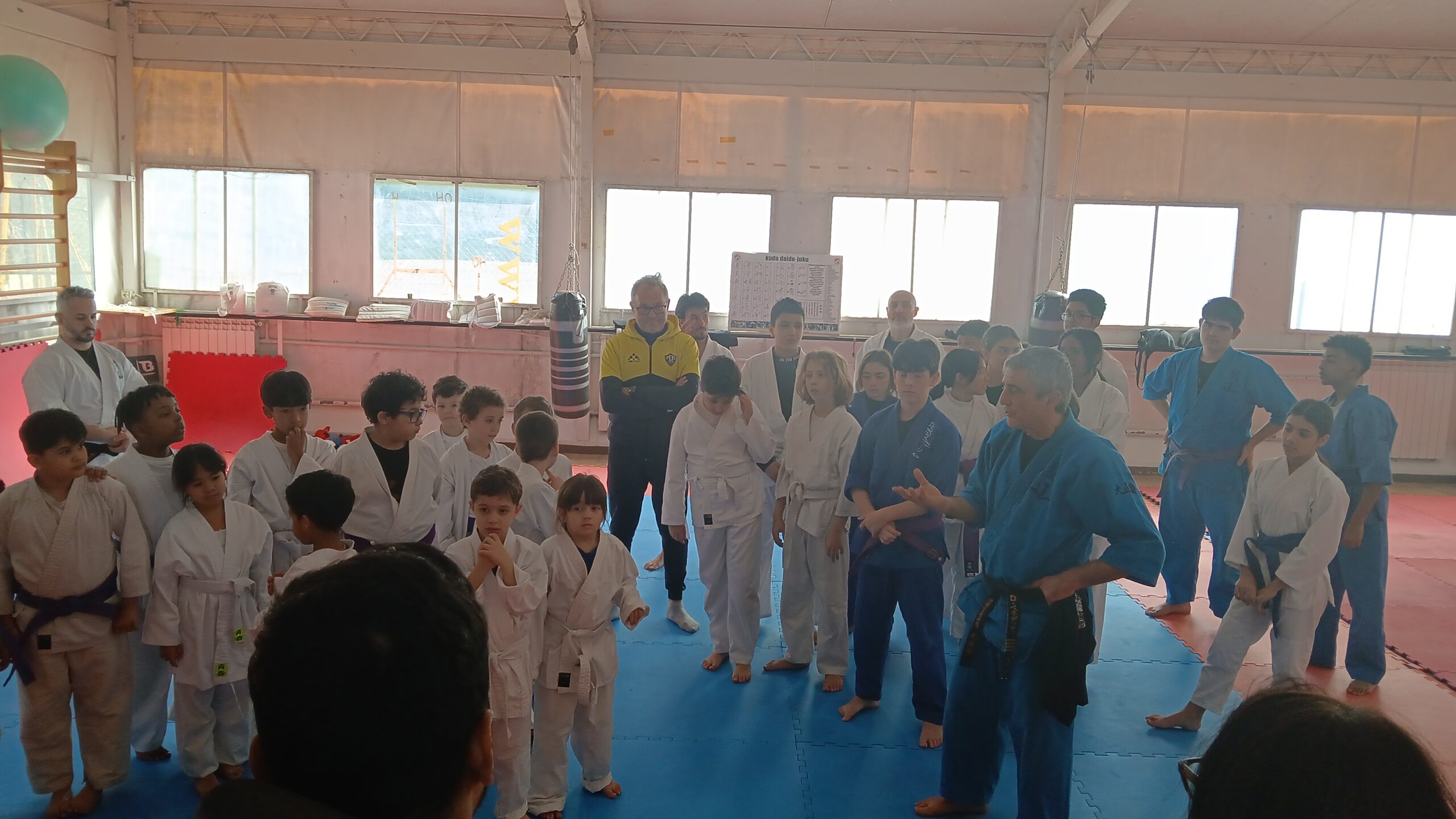momento dei saluti durante lo stage di kudo