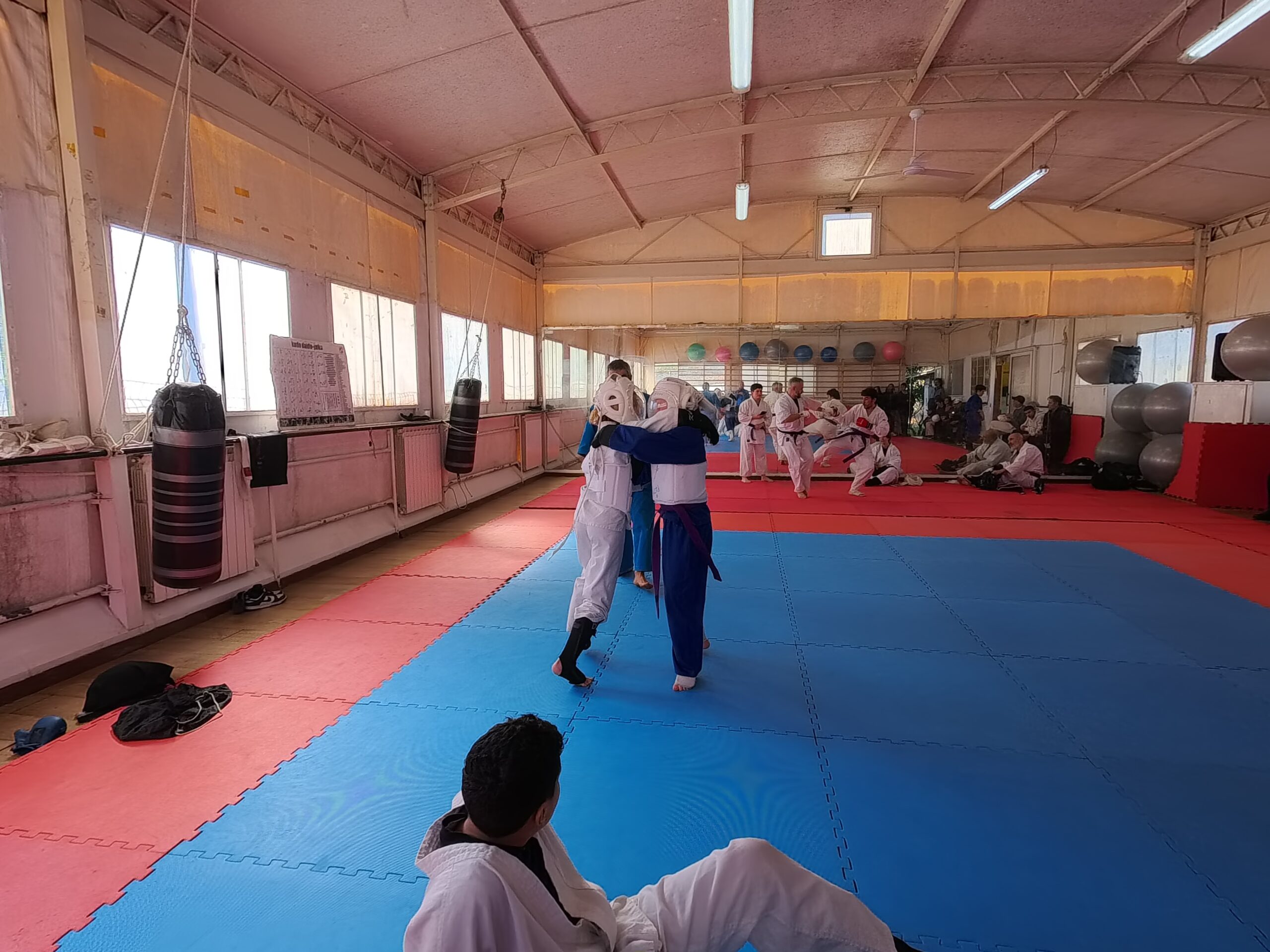 fase di un combattimento tra ragazzi sul tatami